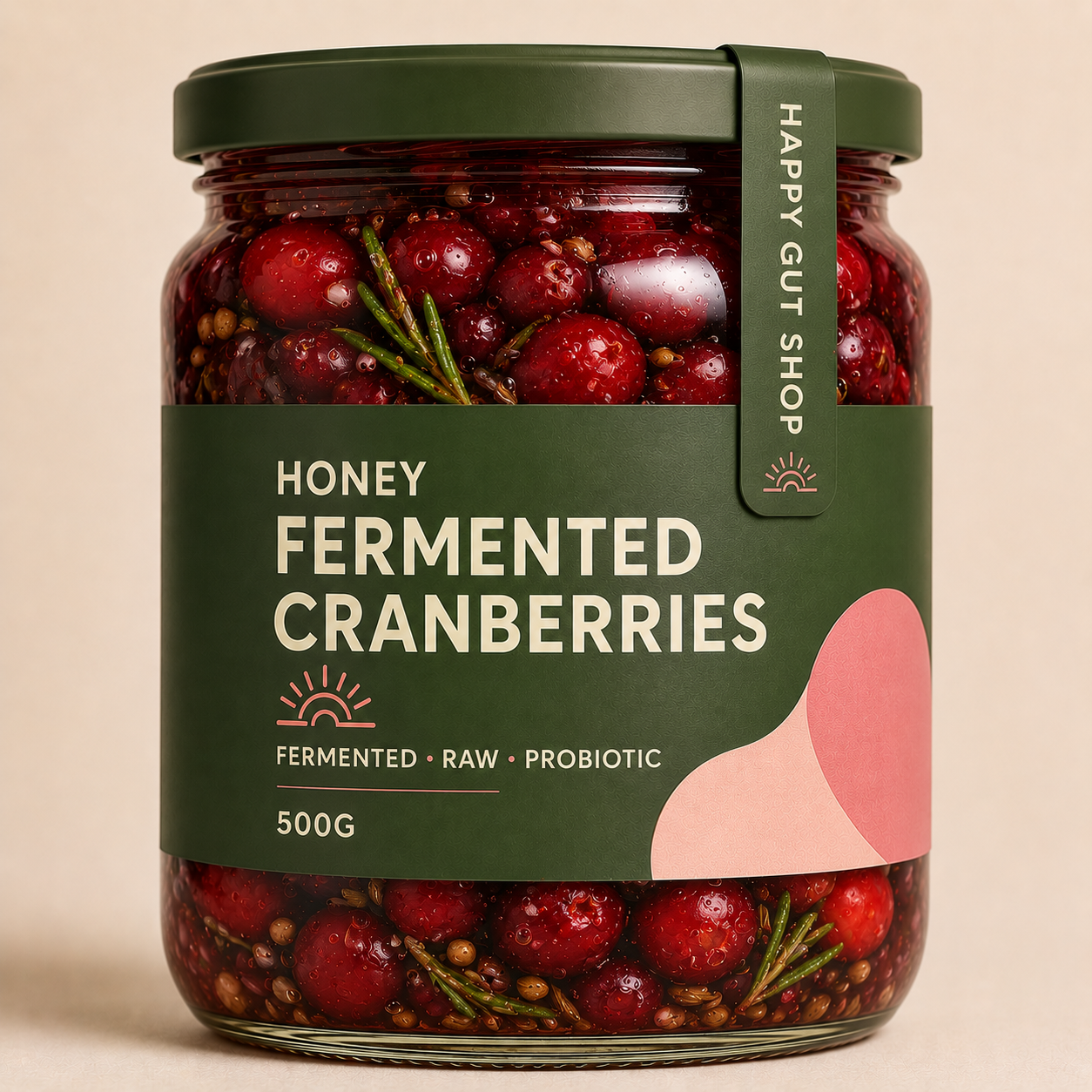 Honey Fermented Cranberries
