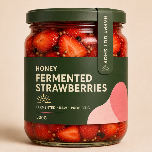 Honey Fermented Strawberries