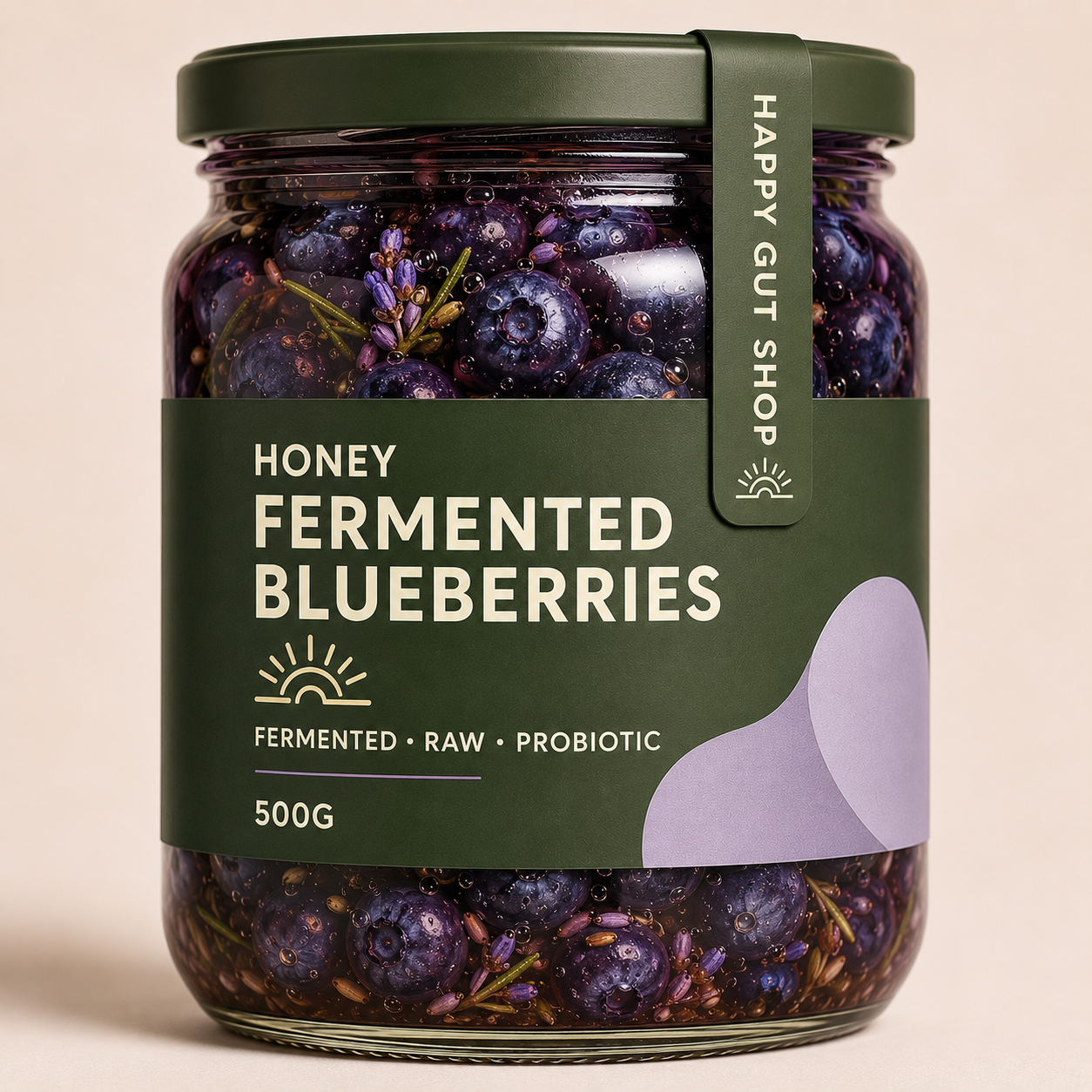 Honey Fermented Blueberries